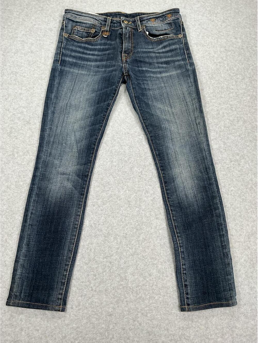 R13 Made In Italy Distressed Straight Jeans Women’s 26